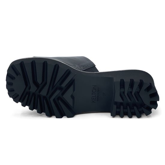 Шлепанцы KELTON наплак черный - фото 4, 