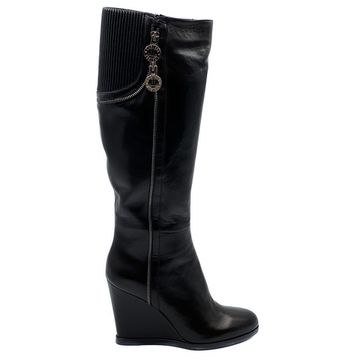 Сапоги Loriblu черные кожаные демисезонные - фото 1, 5IR19276RZ LB