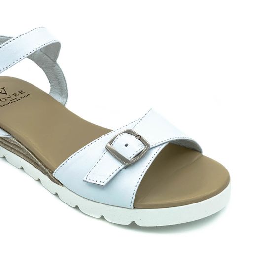 Босоножки Cover белые кожаные - фото 6, 5998 COV