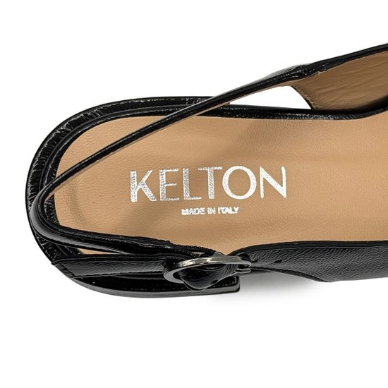 Туфли женские летние KELTON черные наплак - фото 7, AL4414 KEL