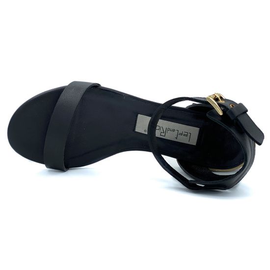 Босоножки Left&amp;Right черные кожаные - фото 5, 