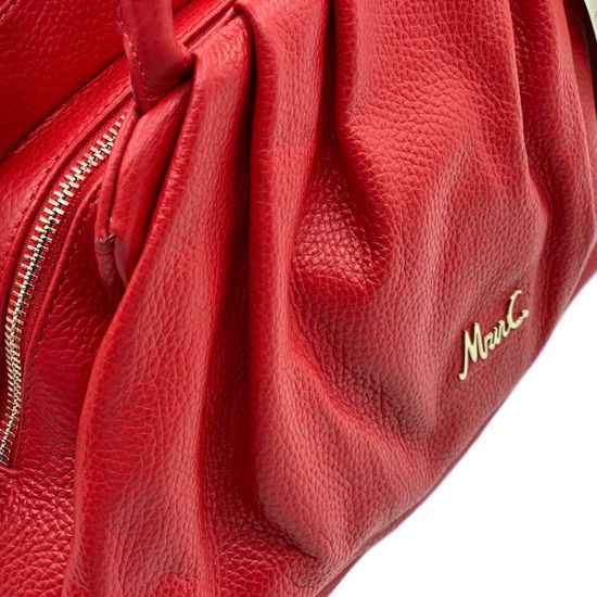 Сумка Marina Creazioni красная кожаная - фото 4, B5482 MC ROSSO