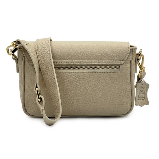 Сумка кросс-боди Di Gregorio бежевая кожаная - фото 3, 8889 DG BEIGE26