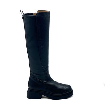 Сапоги MOTCLE черные кожаные евромех - фото 1, MOT2432M MOT