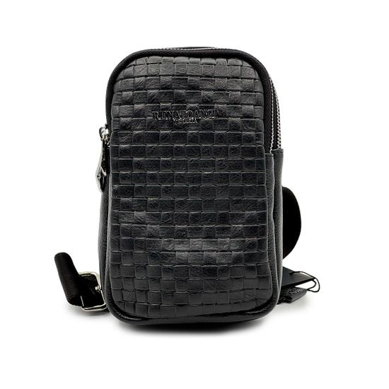 Сумочка кросс-боди Renato Angi черная кожаная плетенная - фото 1, 3454117 RA NERO