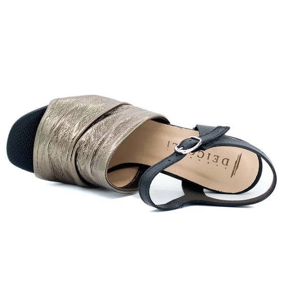 Босоножки Dei Colli черно-золотые - фото 5, 1MORE112 DC ORO