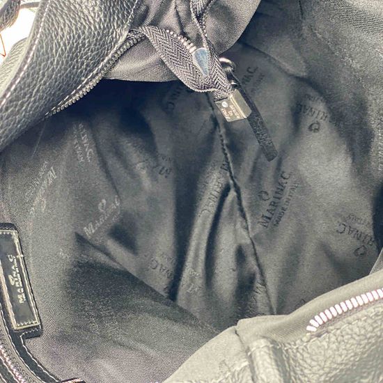 Сумка через плечо Marina Creazioni черная кожаная - фото 5, B6264 MC NERO