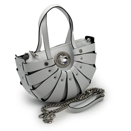 Сумка Renato Angi белая кожаная - фото 2,