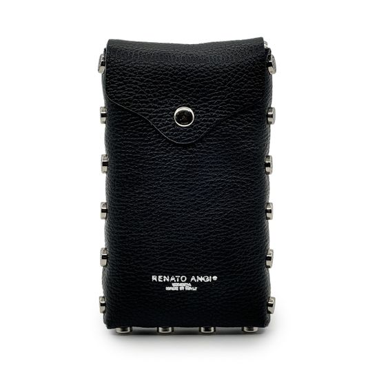 Мини-Сумка кросс-боди Renato Angi черная кожаная - фото 1,