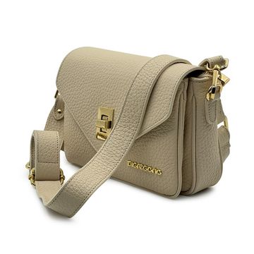 Сумка кросс-боди Di Gregorio бежевая кожаная - фото 2, 8889 DG BEIGE26