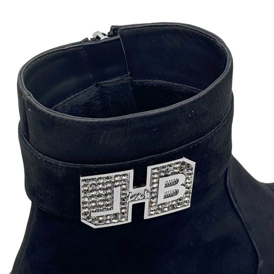 Ботинки Lab Milano черные замшевые на байке - фото 7, 4400 LAB CAMOSCIO