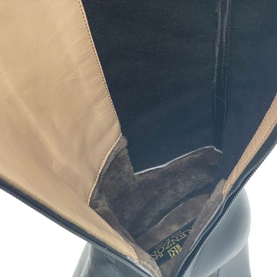 Сапоги Ilasio Renzoni черные кожаные на меху - фото 7, 5268 IR NERO