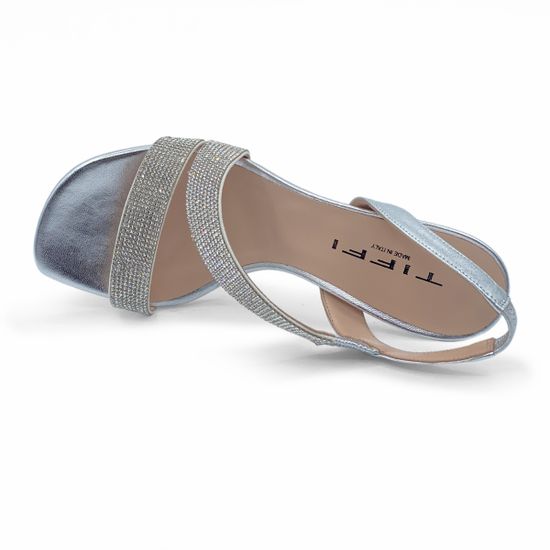 Босоножки Tiffi кожаные серебряного цвета - фото 5, Q31/70 TI ARGENTO