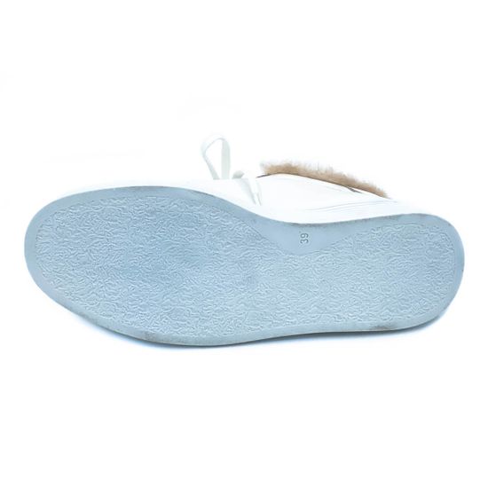 Ботинки Tuffoni белые кожаные МЕХ - фото 4, 1522114LF TUF