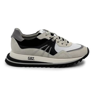 Кроссовки GIANFRANCO BUTTERI черные/серые кожаные/замшевые - фото 1, 48524 BUT