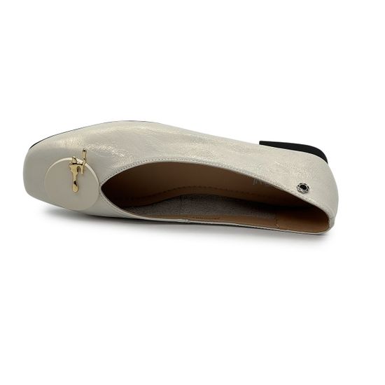 Балетки TUFFONI белые кожаные - фото 5, 2425018LL TUF BIANCO