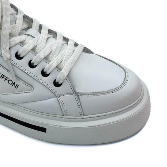 Ботинки Tuffoni белые кожаные МЕХ - фото 6, 3622002LF TUF