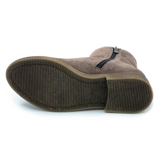 Ботинки Cover бежевые замшевые МЕХ - фото 4, 