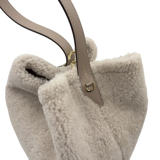 Сумка Loristella бежевая шерстеная - фото 4, 2931 LS BEIGE