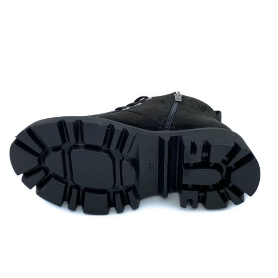 Ботинки Cover черные замшевые Байка - фото 4, 