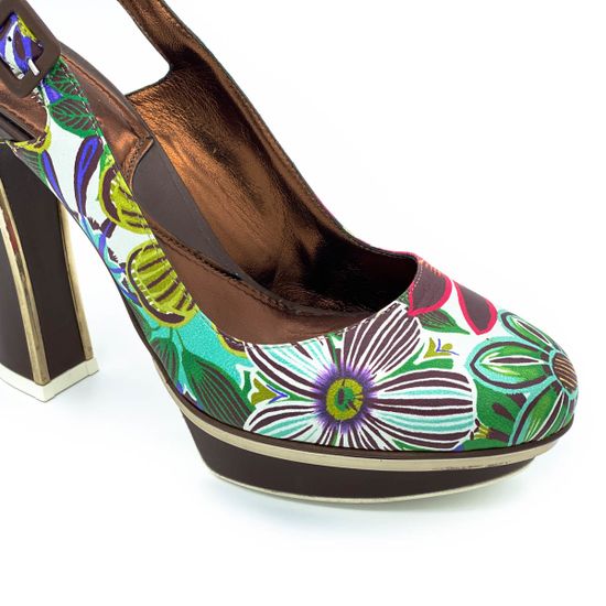 Босоножки Baldinini мультиколор кожаные - фото 5, 