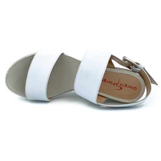 Босоножки Giorgio Piergentili белые кожаные - фото 5, 443 GP