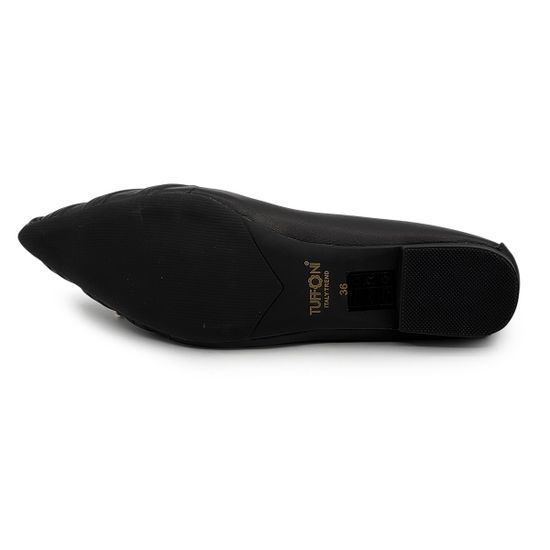 Балетки женские TUFFONI кожаные черные - фото 4, 2425002LL TUF