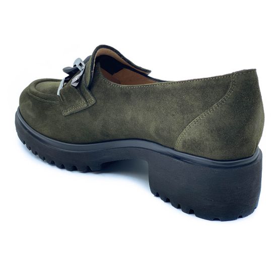 Лоферы Donna Soft зеленые замшевые демисезонные - фото 3, 