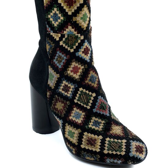 Сапоги Lucrezia Carminio черные замшевые демисезонные - фото 6, 