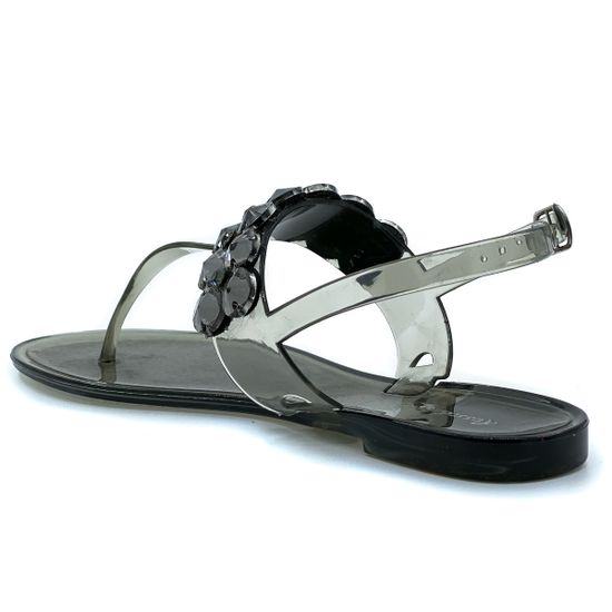 Босоножки Rosso&amp;Nero Trend из силикона c крупными камнями - фото 3, CH 2074 RNT