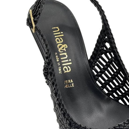 Туфли летние NILA&amp;NILA черные кожаные плетеные - фото 7, AB2164M174 NIL NERO