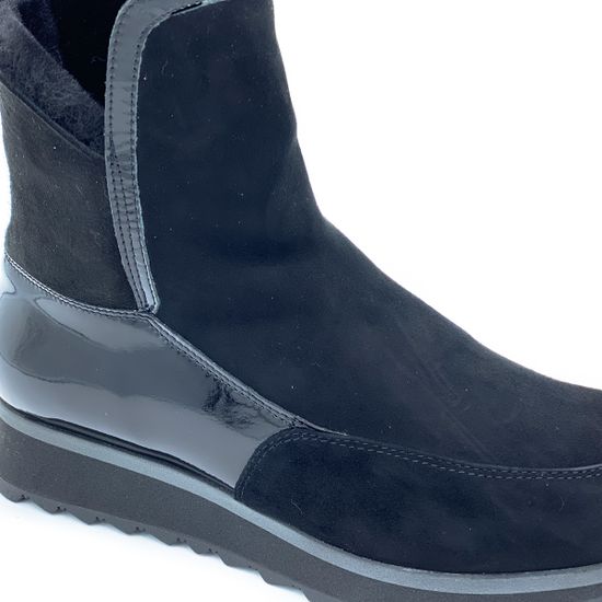 Ботинки Cover черные замшевые МЕХ - фото 5, 8078801-2 COV