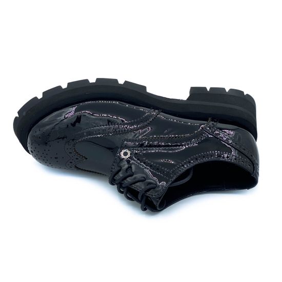 Полуботинки Tuffoni черные из лакированной кожи демисезонные - фото 5, 3522039PL TUF