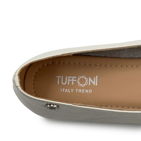 Балетки TUFFONI белые кожаные - фото 7, 2425018LL TUF BIANCO