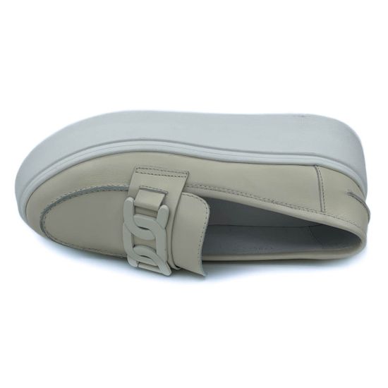 Лоферы Cover бежевые кожаные - фото 5, 170527 COV