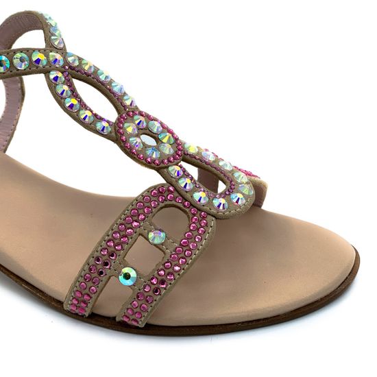 Босоножки Loretta Pettinari бежевые - фото 6, 