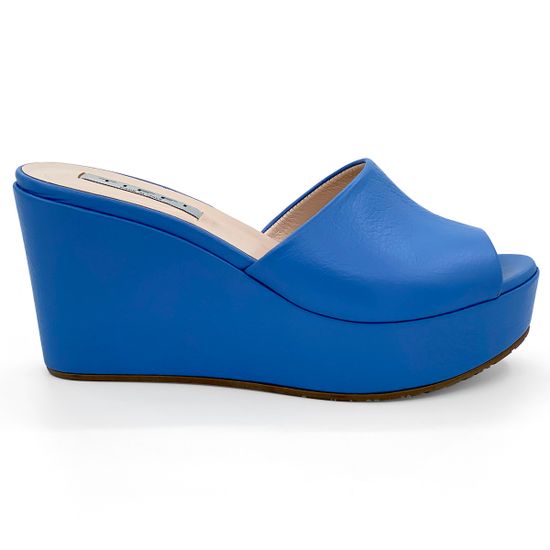 Сабо Tiffi синие кожаные - фото 1, 405/Z60 TI BLU