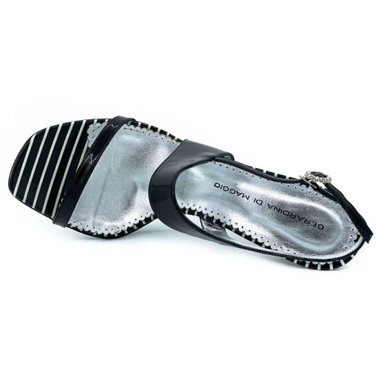 Босоножки Gerardino di Maggio черные кожаные - фото 4, 