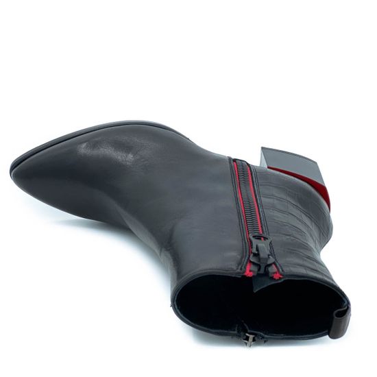 Ботильоны Donna Soft черные кожаные демисезонные - фото 5, 