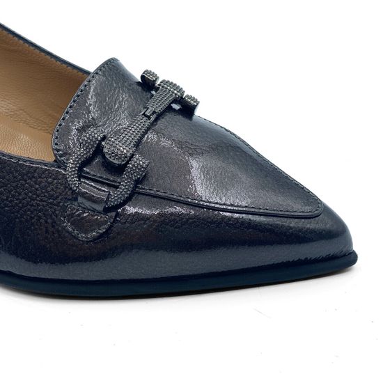 Туфли MOTCLE наплак темно-серого цвета с пряжкой - фото 6, MOT2416 MOT PEPPER