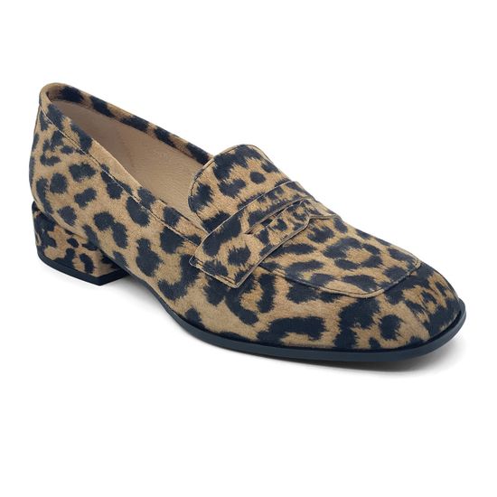 Лоферы CV COVER замшевые принт коричневый леопард - фото 2, 