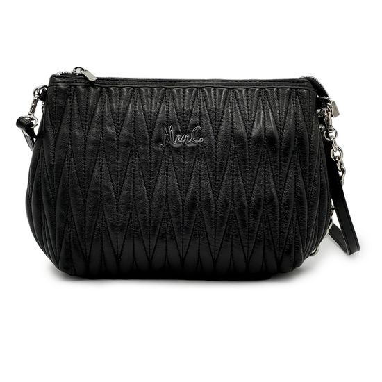 Сумка Marina Creazioni черная кожаная стеганая - фото 1, 