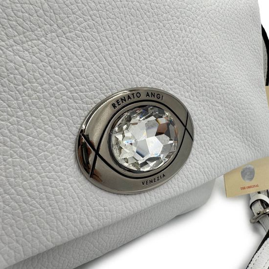 Сумочка Renato Angi белая кожаная - фото 4, 3357101 RA BIANCO