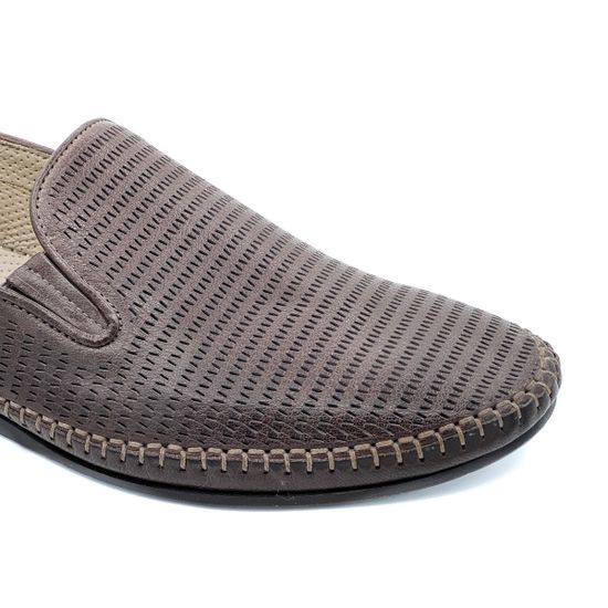 Слипоны Giampieronicola коричневые кожаные - фото 6, 