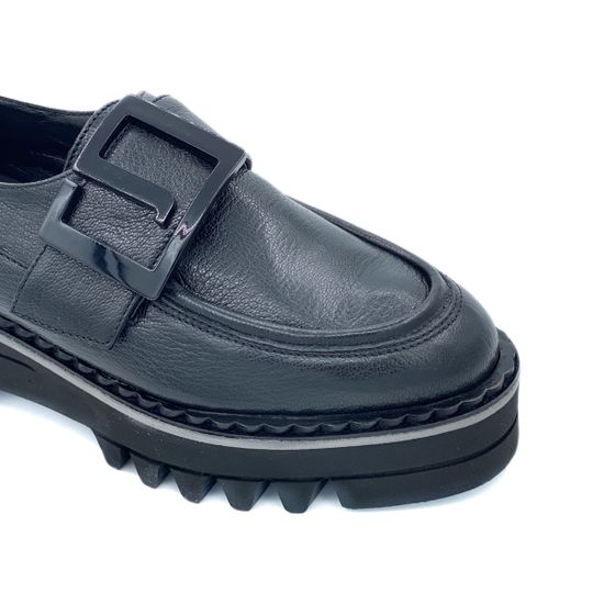 Полуботинки Jeannot черные кожаные демисезонные - фото 6, HJ542F JN NERO