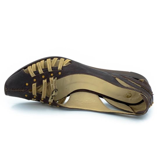 Балетки Fru.it коричневые кожаные - фото 4, 