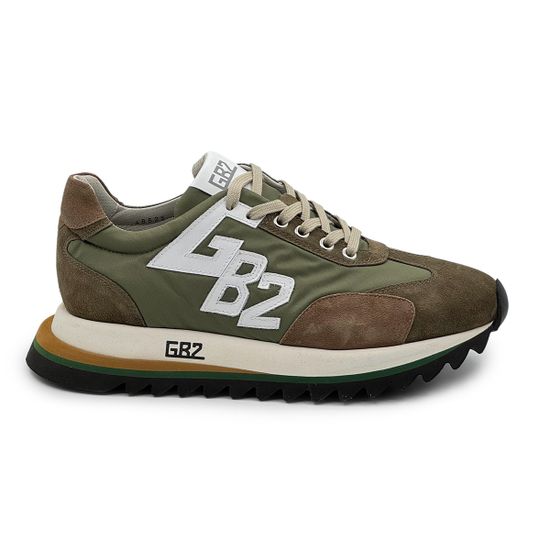 Кроссовки BUTTERI зеленые кожа/замша - фото 1, 48525-B BUT VERDE