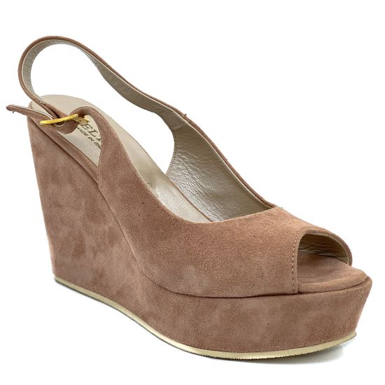 Босоножки Kelton бежевые замшевые - фото 2, H0931 KEL FANGO