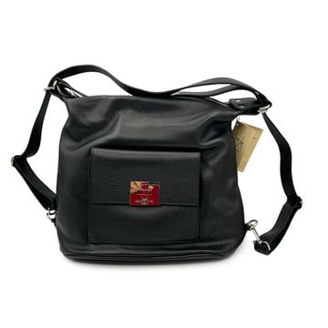 Сумка-рюкзак Renato Angi черная кожаная - фото 1, 3254701 RA NERO