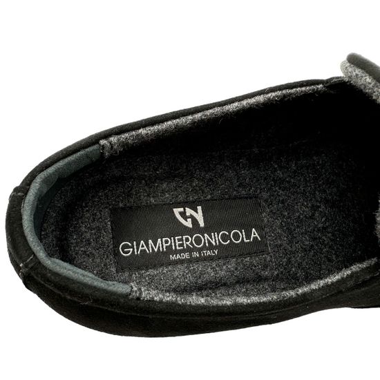 Полуботинки Giampieronicola черные замшевые на  шерсти - фото 7, 40245 GPN